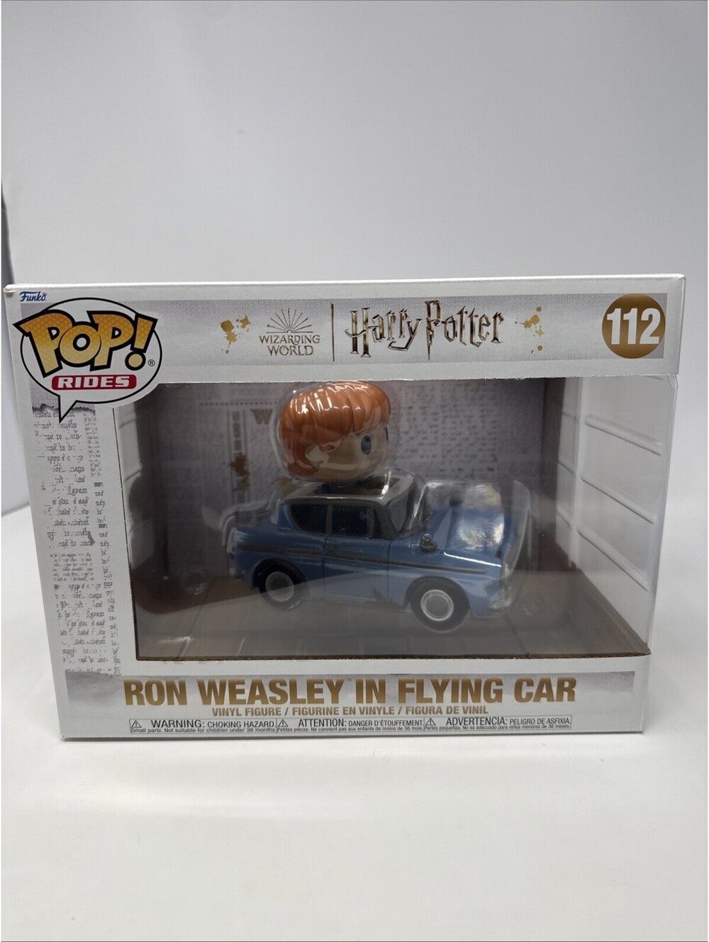 Funko Pop! Rides Super Deluxe: Harry Potter - Ron Weasley in Flying Car #112